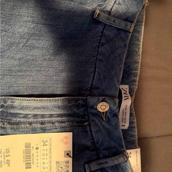 BN Zara Mid Rise Wide Leg Jeans - Picture 4 of 7